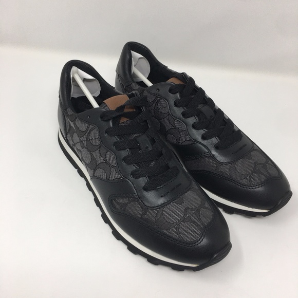 coach leather signature jogger sneakers